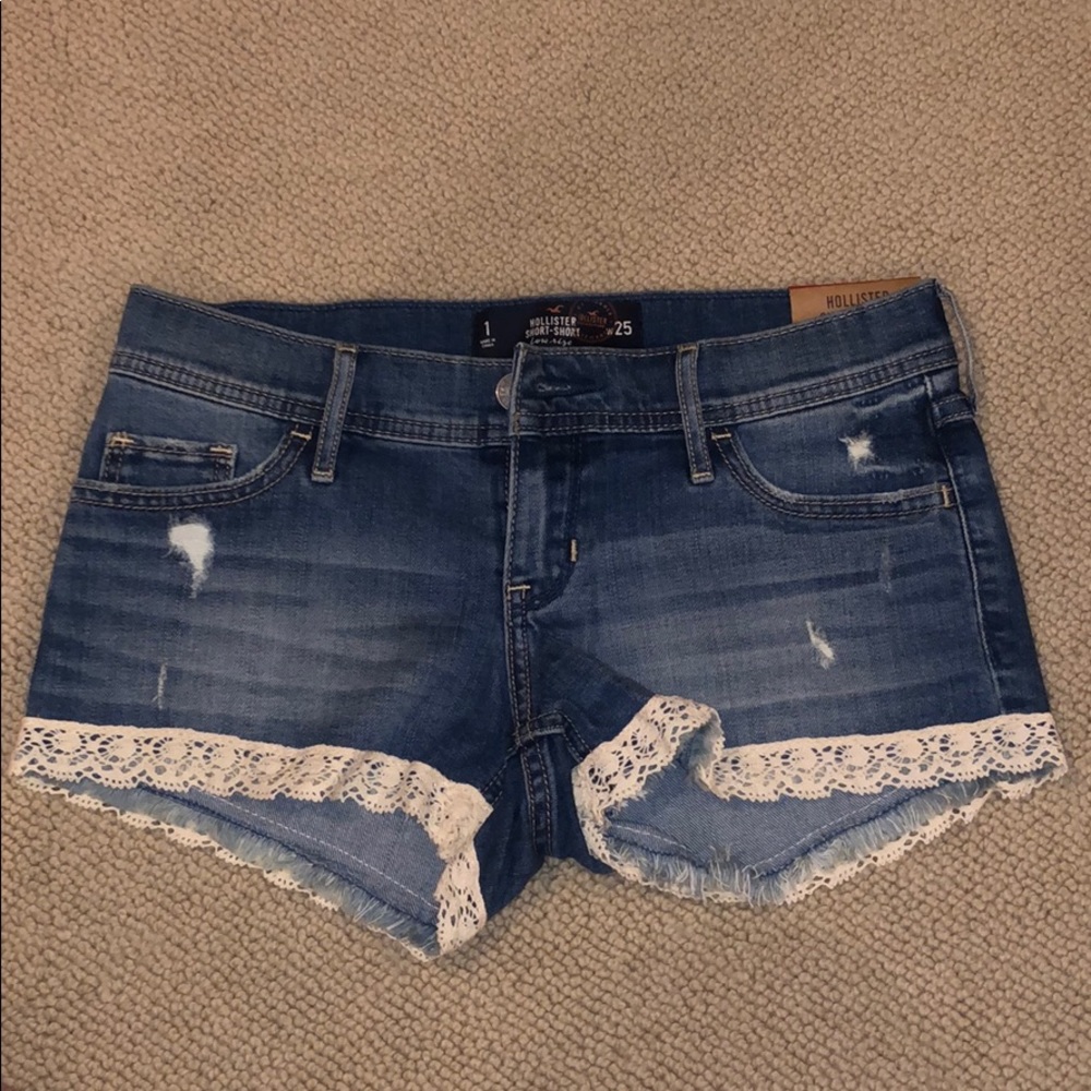 hollister jean shorts